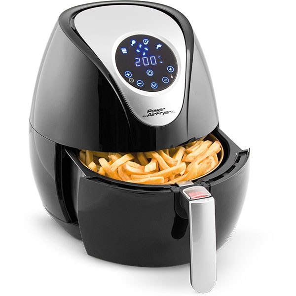 Aparat de gatit cu aer cald Power Air Fryer Deluxe MEDIASHOP M14265, 2.3l, 1350W, negru