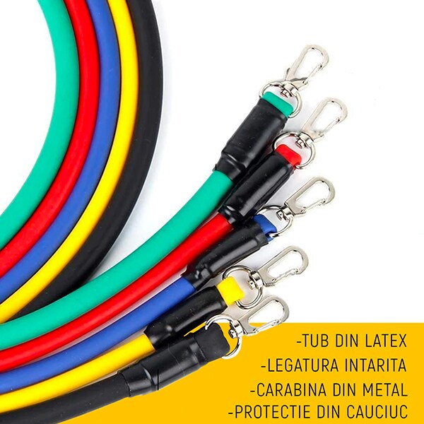 Set corzi elastice PROGRESSIVE R5, 5 buc