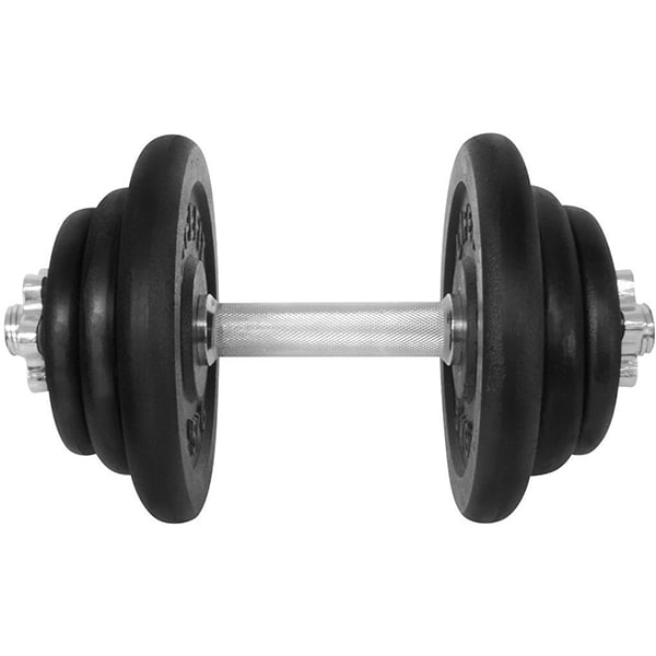 Gantera DHS 529FCIN203, 20kg, 6 discuri, negru-argintiu