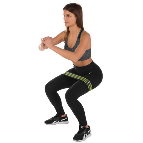 Banda de rezistenta fitness HMS HB12, set 3 in 1, Multicolor