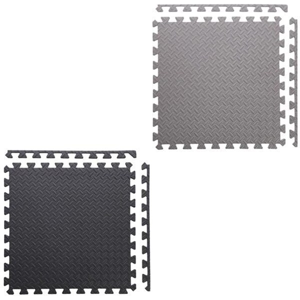 Covor protectie HMS MP12 Puzzle, 180 x 180  x 1.2 cm, negru-gri
