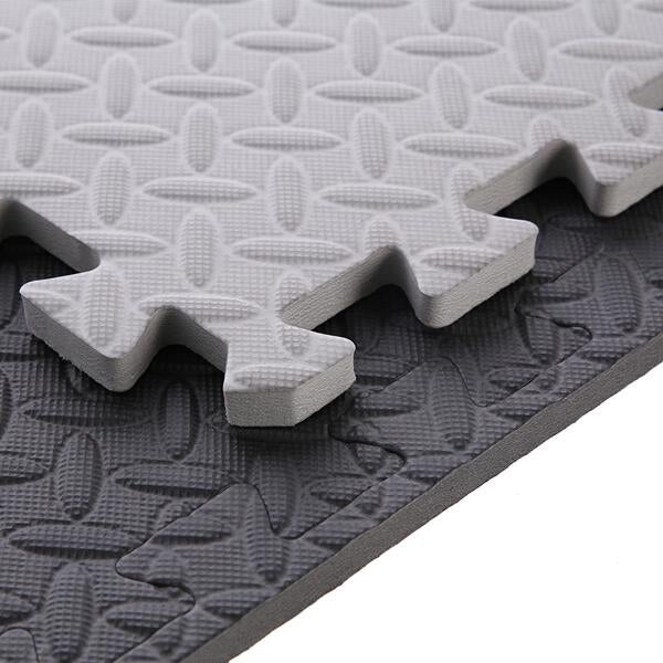Covor protectie HMS MP12 Puzzle, 180 x 180  x 1.2 cm, negru-gri