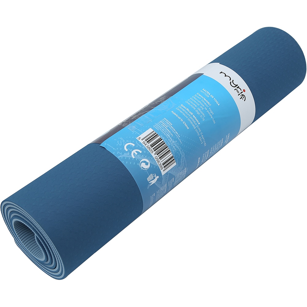 Saltea fitness MYRIA MY7228, 183 x 61 x 0.6cm, albastru