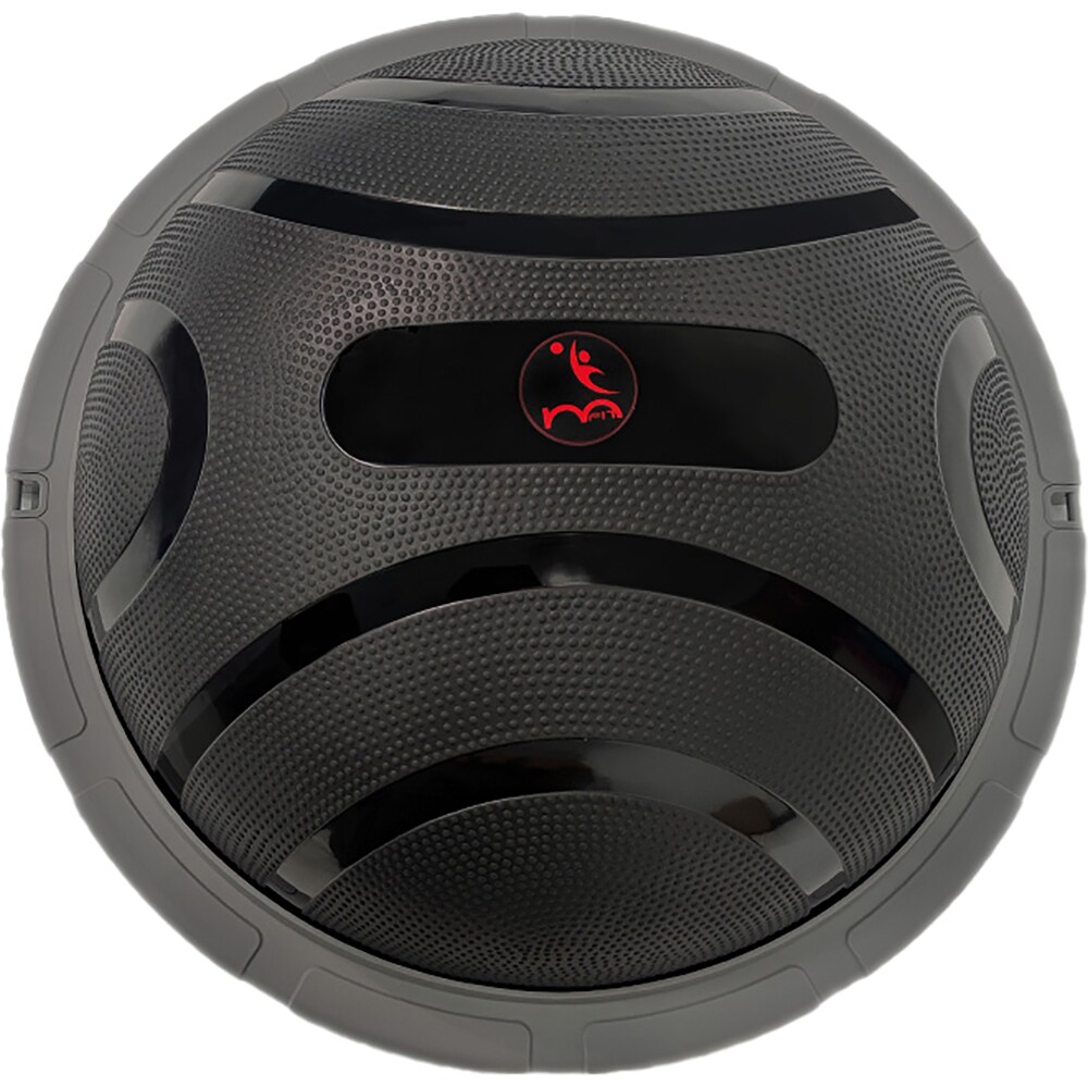 Minge echilibru bosu MYRIA MY7231, corzi elastice si pompa, D 60 cm, negru