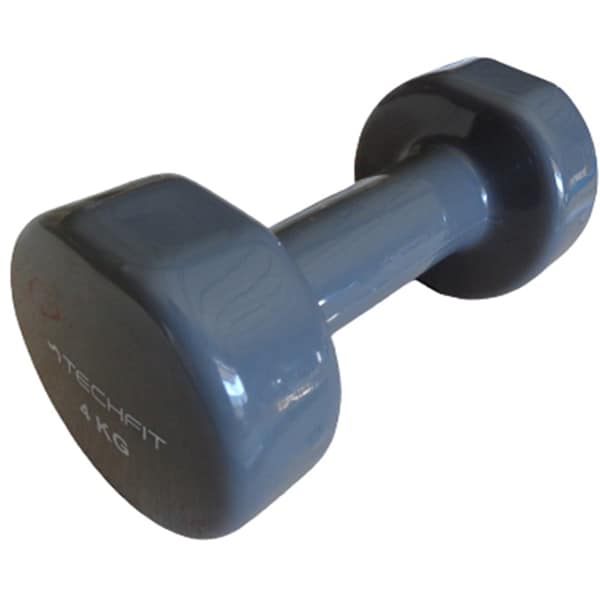 Gantera vinyl TECHFIT TC92004-4kg, 4kg, gri
