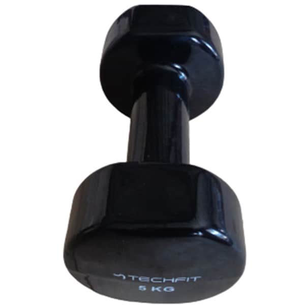 Gantera vinyl TECHFIT TC92004-5kg, 5kg, negru