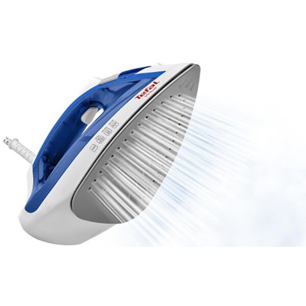 Fier de calcat TEFAL Virtuo FV1711, 1800W, 80g/min, 200ml, talpa antiaderenta, alb-albastru