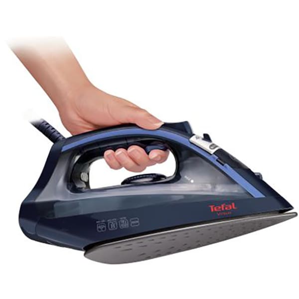 Fier de calcat TEFAL Virtuo FV1713E0, 2000W, 90g/min, 200ml, talpa antiaderenta, albastru inchis 