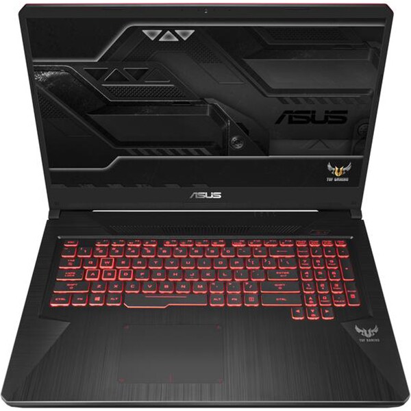 Laptop Gaming ASUS TUF FX705GM-EW019, Intel Core i7-8750H pana la 4.1GHz, 17.3" Full HD, 8GB, HDD 1TB + SSD 128GB, NVIDIA GeForce GTX 1060 6GB, Free Dos, Negru