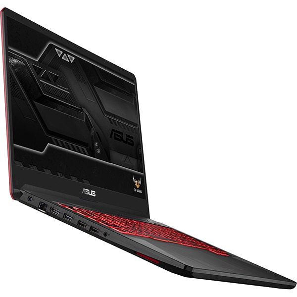 Laptop Gaming ASUS TUF FX705GM-EW019, Intel Core i7-8750H pana la 4.1GHz, 17.3" Full HD, 8GB, HDD 1TB + SSD 128GB, NVIDIA GeForce GTX 1060 6GB, Free Dos, Negru