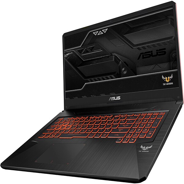 Laptop Gaming ASUS TUF FX705GM-EW019, Intel Core i7-8750H pana la 4.1GHz, 17.3" Full HD, 8GB, HDD 1TB + SSD 128GB, NVIDIA GeForce GTX 1060 6GB, Free Dos, Negru