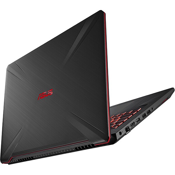 Laptop Gaming ASUS TUF FX705GM-EW019, Intel Core i7-8750H pana la 4.1GHz, 17.3" Full HD, 8GB, HDD 1TB + SSD 128GB, NVIDIA GeForce GTX 1060 6GB, Free Dos, Negru