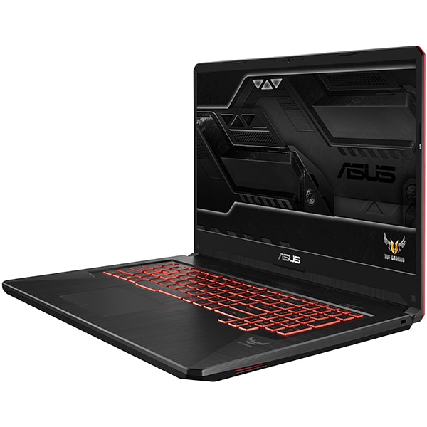 Laptop Gaming ASUS TUF FX705GM-EW019, Intel Core i7-8750H pana la 4.1GHz, 17.3" Full HD, 8GB, HDD 1TB + SSD 128GB, NVIDIA GeForce GTX 1060 6GB, Free Dos, Negru