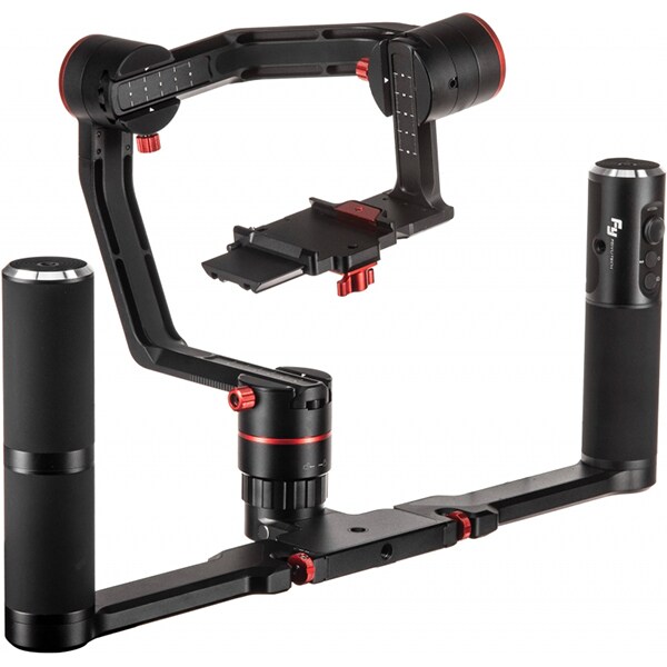 Stabilizator pentru aparate mirrorless si DSLR Gimbal FEIYUTECH FY-A2000 Dual, 3 axe, doua manere, negru