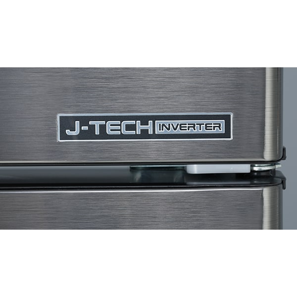Frigider cu doua usi SHARP SJ-X300SL, Hybrid Cooling, 224 l, H 156 cm, Clasa A++, argintiu