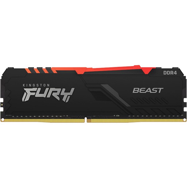 Memorie desktop KINGSTON Fury Beast RGB, 2x8GB DDR4, 3200MHz, CL16, KF432C16BBAK2/16