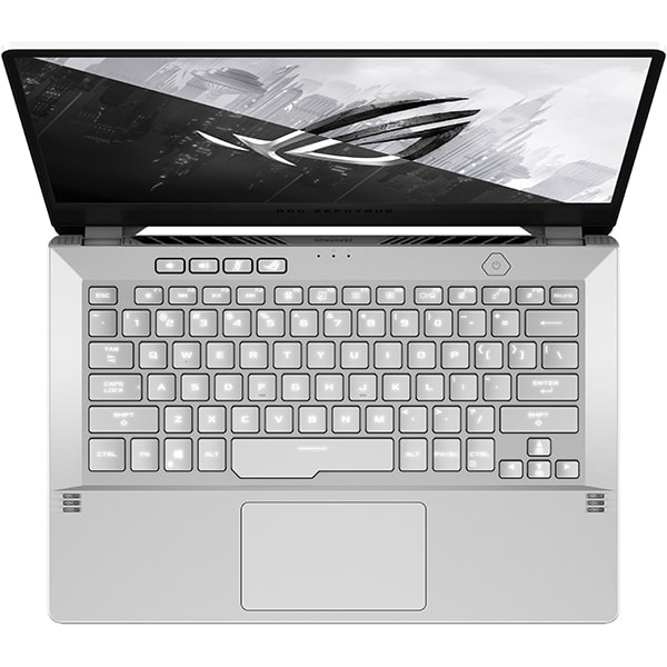 Laptop Gaming ASUS ROG Zephyrus G14 GA401IV-HA037, AMD Ryzen 9 4900HS pana la 4.4GHz, 14" QHD, 16GB, SSD 1TB, NVIDIA GeForce RTX 2060 Max-Q 6GB, Free DOS, alb
