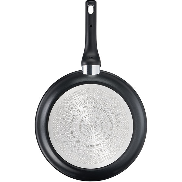 Tigaie TEFAL Unlimited G2550472, 24cm, aluminiu, invelis antiaderent, Thermo Signal, negru