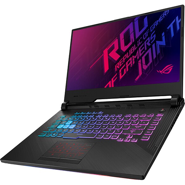 Laptop Gaming ASUS ROG Strix G531GU-AL001, Intel Core i7-9750H pana la 4.5GHz, 15.6" Full HD, 8GB, SSD 512GB, NVIDIA GeForce GTX 1660 Ti 6GB, Free Dos, Negru