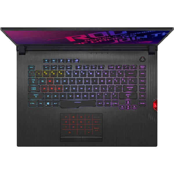 Laptop Gaming ASUS ROG Strix Hero III G531GW-AZ288, Intel Core i7-9750H pana la 4.5GHz, 15.6" Full HD, 16GB, 512GB SSD, NVIDIA GeForce RTX 2070 8GB, Free Dos, Midnight Black