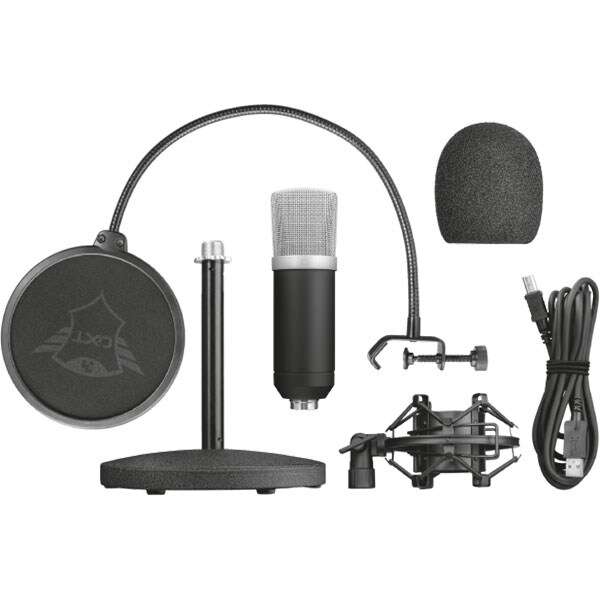 Microfon cardioid pentru streaming TRUST GXT 252 Emita
