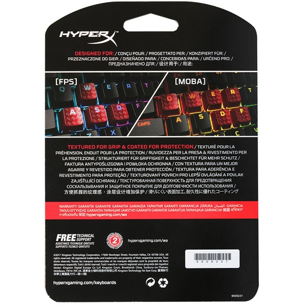 Kit Gaming Keycaps HyperX FPS & MOBA Titan