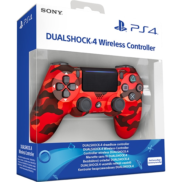 Controller wireless SONY PlayStation DualShock 4 V2, Red Camouflage