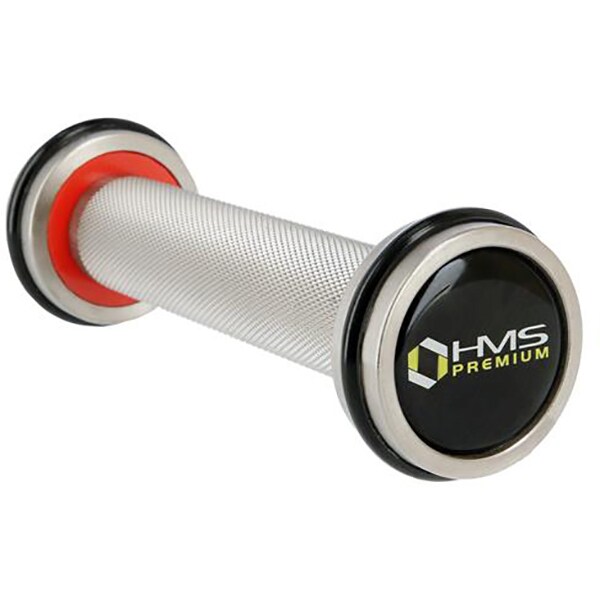 Gantere HMS Premium, 2kg, negru-rosu-crom