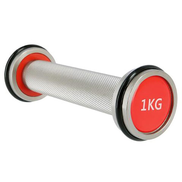 Gantere HMS Premium, 2kg, negru-rosu-crom