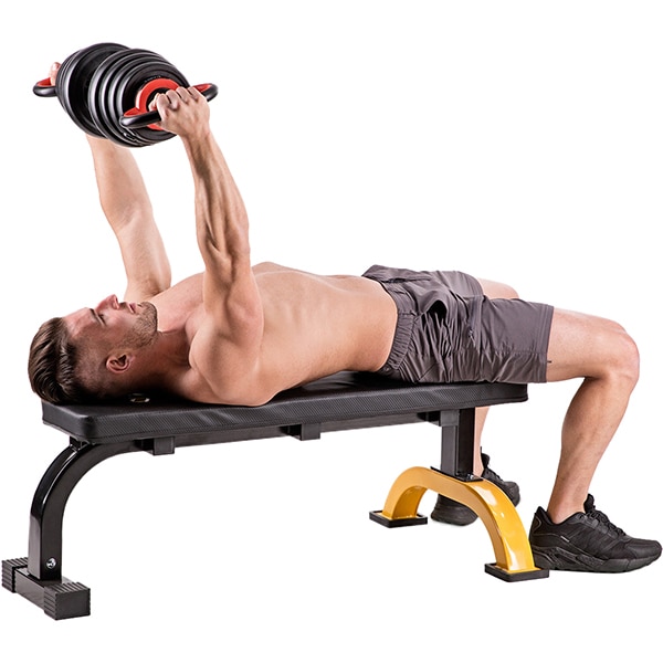 Set gantera HMS SGX130, 31.5kg, negru-rosu