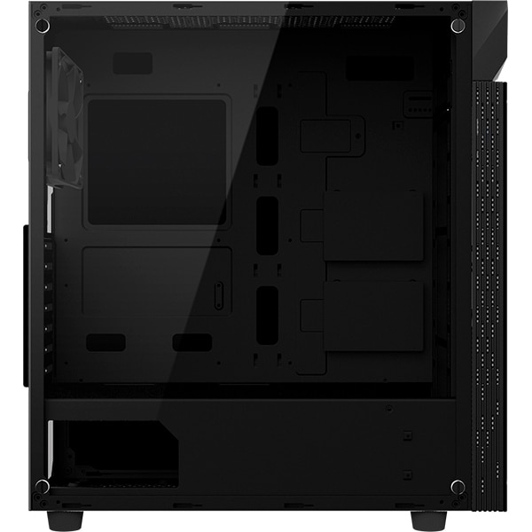 Carcasa PC GIGABYTE AORUS C200 GLASS, USB 3.0, fara sursa, iluminare RGB, negru