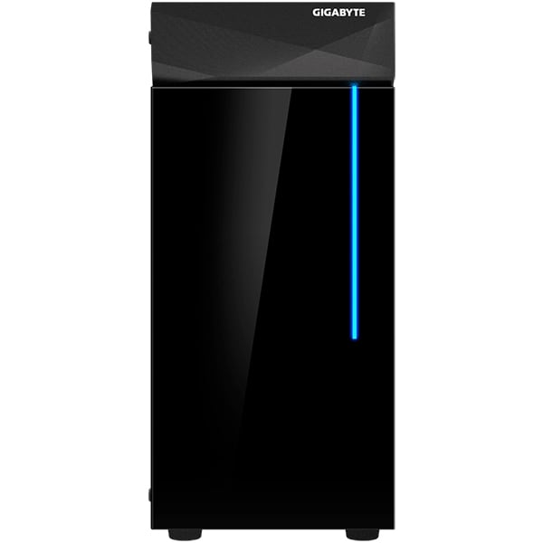 Carcasa PC GIGABYTE AORUS C200 GLASS, USB 3.0, fara sursa, iluminare RGB, negru