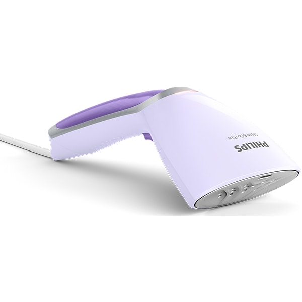 Aparat de calcat vertical PHILIPS Steam&Go Plus GC360/30, 1200W, 70ml, SmartFlow, alb-mov