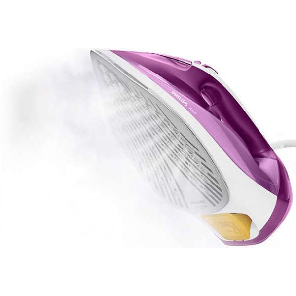 Fier de calcat PHILIPS Azur GC4543/30, 2500W, 210g/min, talpa SteamGlide Plus, alb-mov