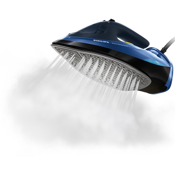 Fier de calcat PHILIPS Azur Advanced GC4932/20, 2600W, 220g/min, 350ml, talpa SteamGlide Plus, albastru