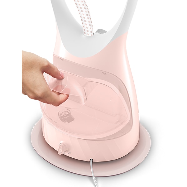 Aparat de calcat vertical PHILIPS ComfortTouch GC552/40, 1800W, 1.8l, alb-roz
