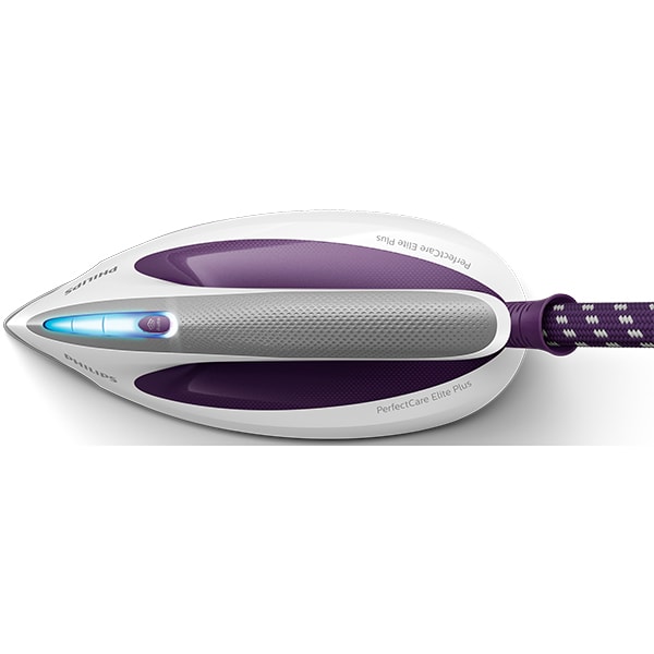 Statie de calcat PHILIPS PerfectCare Elite Plus GC9660/30, 2700W, 520g/min, 1.8l, talpa T-IonicGlide, alb-mov