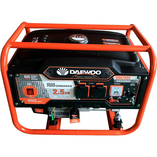 Generator electric DAEWOO GDK2800, 2200W, 4 timpi, benzina, autonomie 8h
