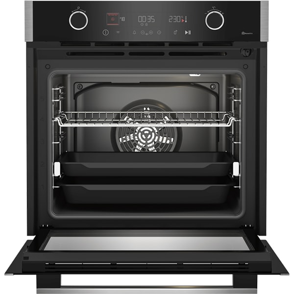 Cuptor incorporabil GRUNDIG GEBM19400BPHI, Electric, Autocuratare pirolitica, 72 l, Clasa A+, HotAero Pro, negru