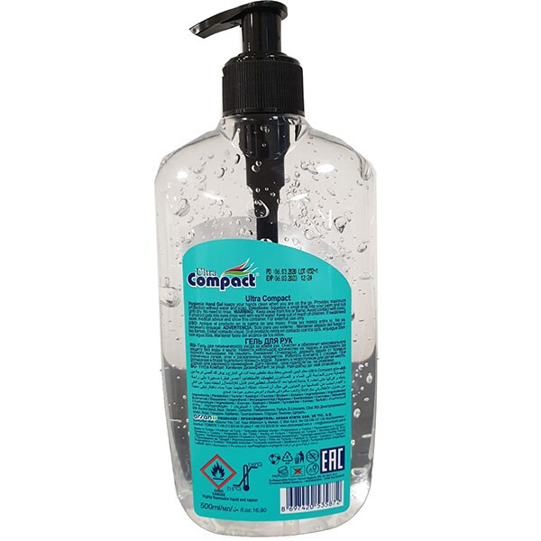 Gel igienizant pentru maini ULTRA COMPACT Hygienic, 500ml