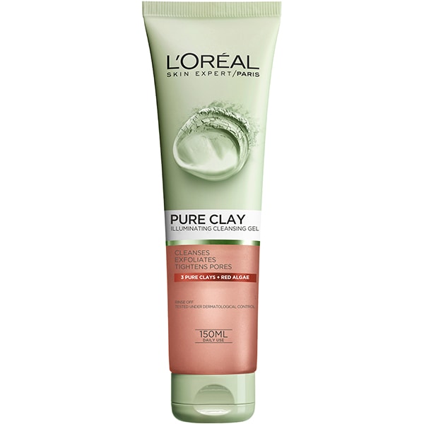 Gel de curatare exfoliant L'OREAL PARIS Pure Clay, 150ml