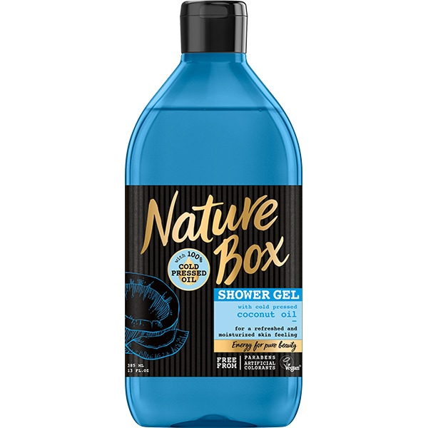 Gel de dus NATURE BOX Cocos, 385ml