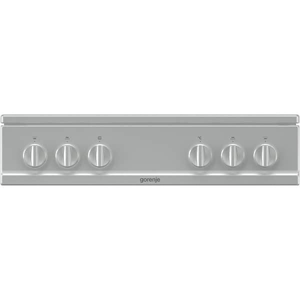 Aragaz GORENJE GI6121XH, 4 arzatoare, gaz, L 60 cm, Grill, inox