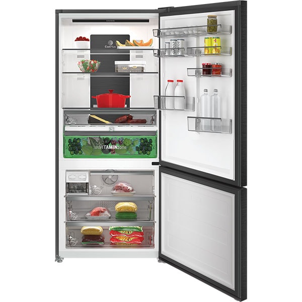 Combina frigorifica GRUNDIG GKN283740HXRN, Cool Plus, 615 l, H 191.5 cm, Clasa E, Wi-Fi, dark inox