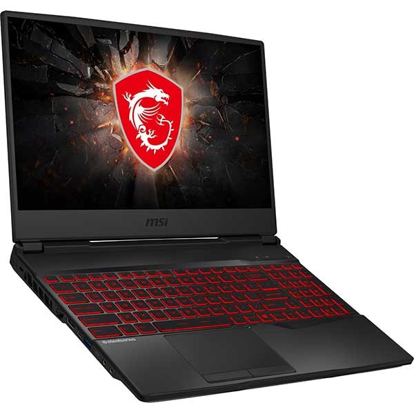Laptop Gaming MSI GL65 9SD-206XRO, Intel Core i7-9750H pana la 4.5GHz, 15.6" Full HD, 8GB, SSD 512GB, NVIDIA GeForce GTX 1660Ti 6GB, Free Dos, negru