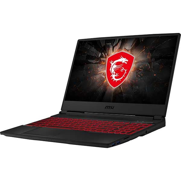 Laptop Gaming MSI GL65 9SD-206XRO, Intel Core i7-9750H pana la 4.5GHz, 15.6" Full HD, 8GB, SSD 512GB, NVIDIA GeForce GTX 1660Ti 6GB, Free Dos, negru