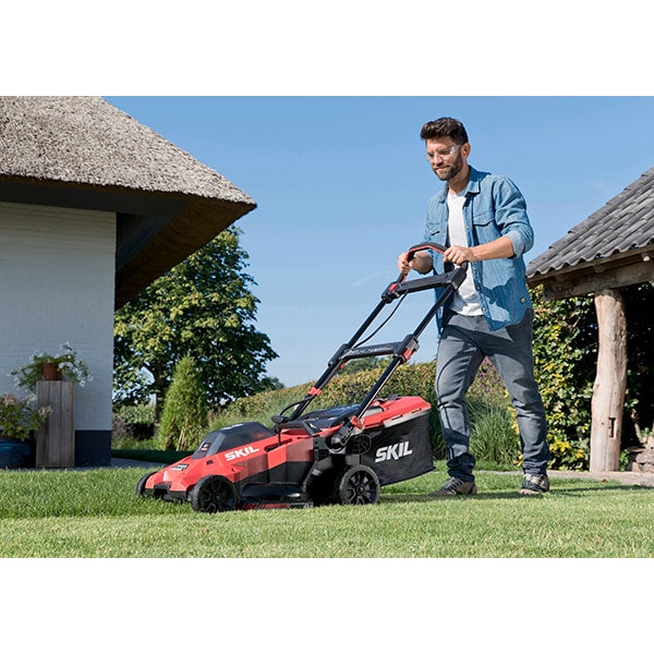 Masina de tuns iarba SKIL GM1E0140BA, 40V, sac 50l + 2 acumulatori si incarcator