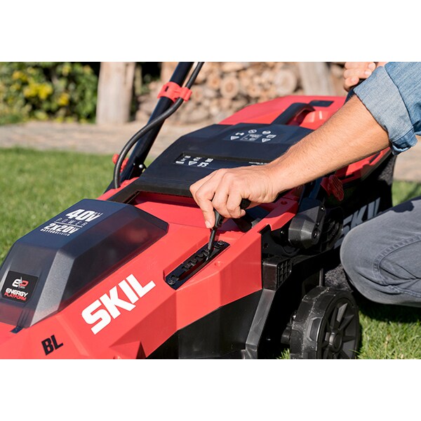 Masina de tuns iarba SKIL GM1E0140BA, 40V, sac 50l + 2 acumulatori si incarcator