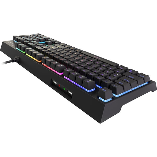 Tastatura Gaming semi-mecanica NATEC Genesis Thor 200 RGB, USB, Layout US, negru