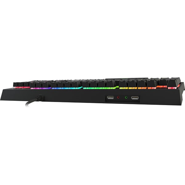 Tastatura Gaming semi-mecanica NATEC Genesis Thor 200 RGB, USB, Layout US, negru